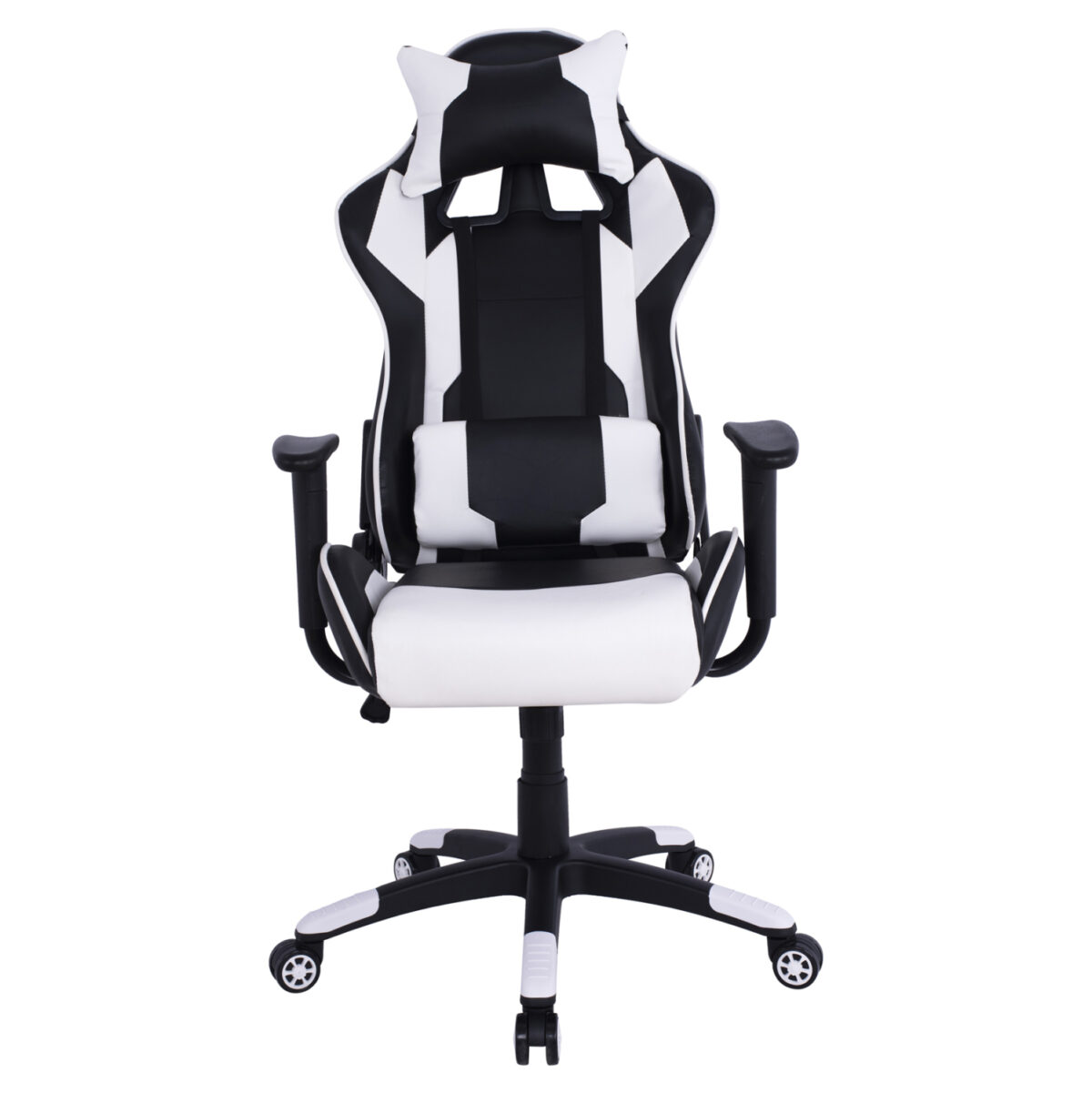 polythrona-gaming-fb9107204-mayri-leyki-2 ΠΟΛΥΘΡΟΝΑ GAMING DARIUS HM1072.04 ΜΑΥΡΗ-ΛΕΥΚΗ 66,5x70x(122-129) cm 3