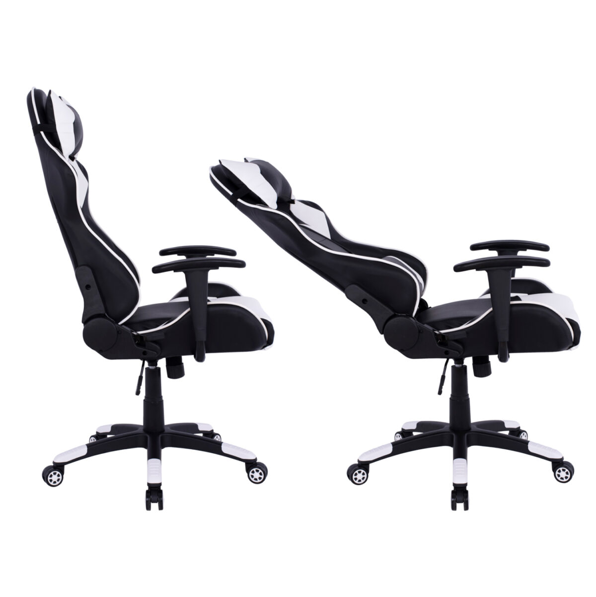 polythrona-gaming-fb9107204-mayri-leyki-3 ΠΟΛΥΘΡΟΝΑ GAMING DARIUS HM1072.04 ΜΑΥΡΗ-ΛΕΥΚΗ 66,5x70x(122-129) cm 4