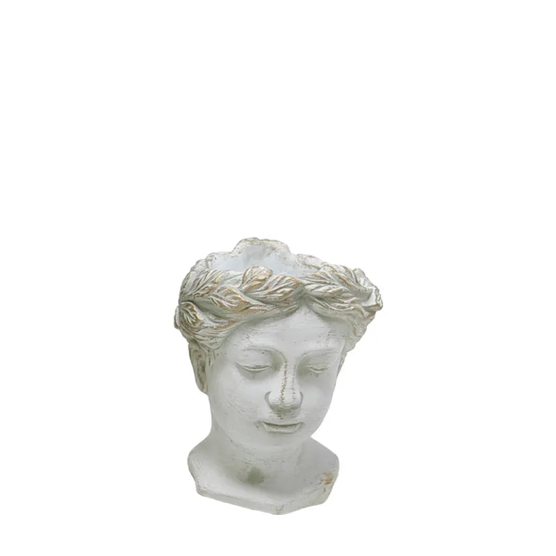 06-20160 ΚΑΣΠΩ ΛΕΥΚΟ/ΧΡΥΣΟ ΚΕΦΑΛΙ ΓΥΝΑΙΚΑΣ ΑΓΑΛΜΑ - Φ12x16.5cm 12/ΚΙΒ 1