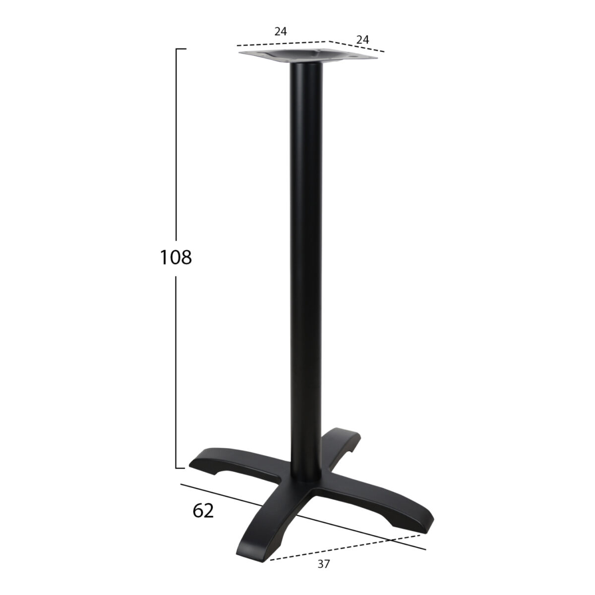 ΒΑΣΗ ΜΑΝΤΕΜΙ ΜΠΑΡ ΜΑΥΡΗ 62Χ62X108εκ. HM417 2