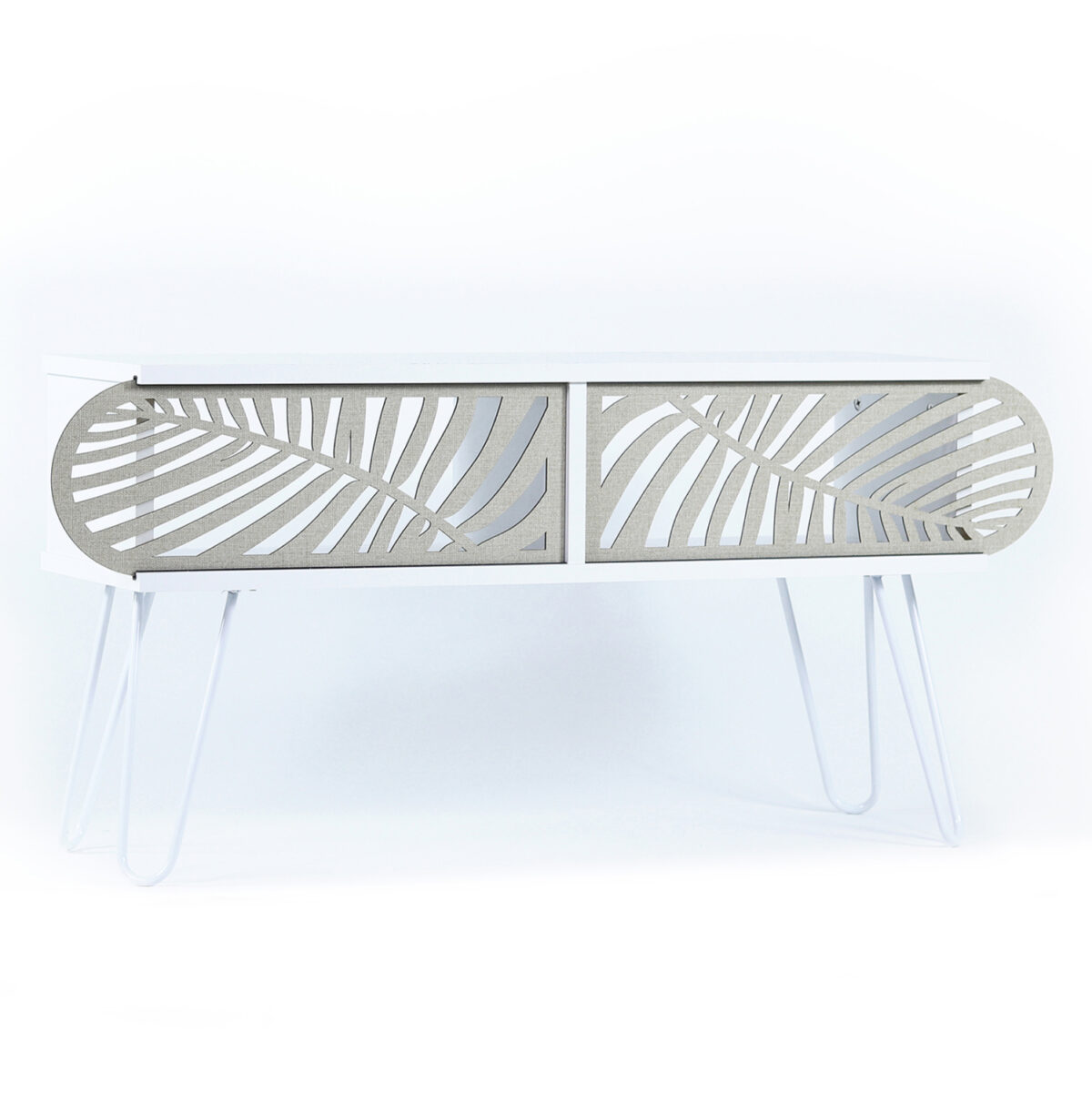 ΕΠΙΠΛΟ ΤΗΛΕΟΡΑΣΗΣ ΜΕΛΑΜΙΝΗΣ SILLIA HM9188.02 ΛΕΥΚΟ ΕΚΡΟΥ 106x30x48Y εκ. 3