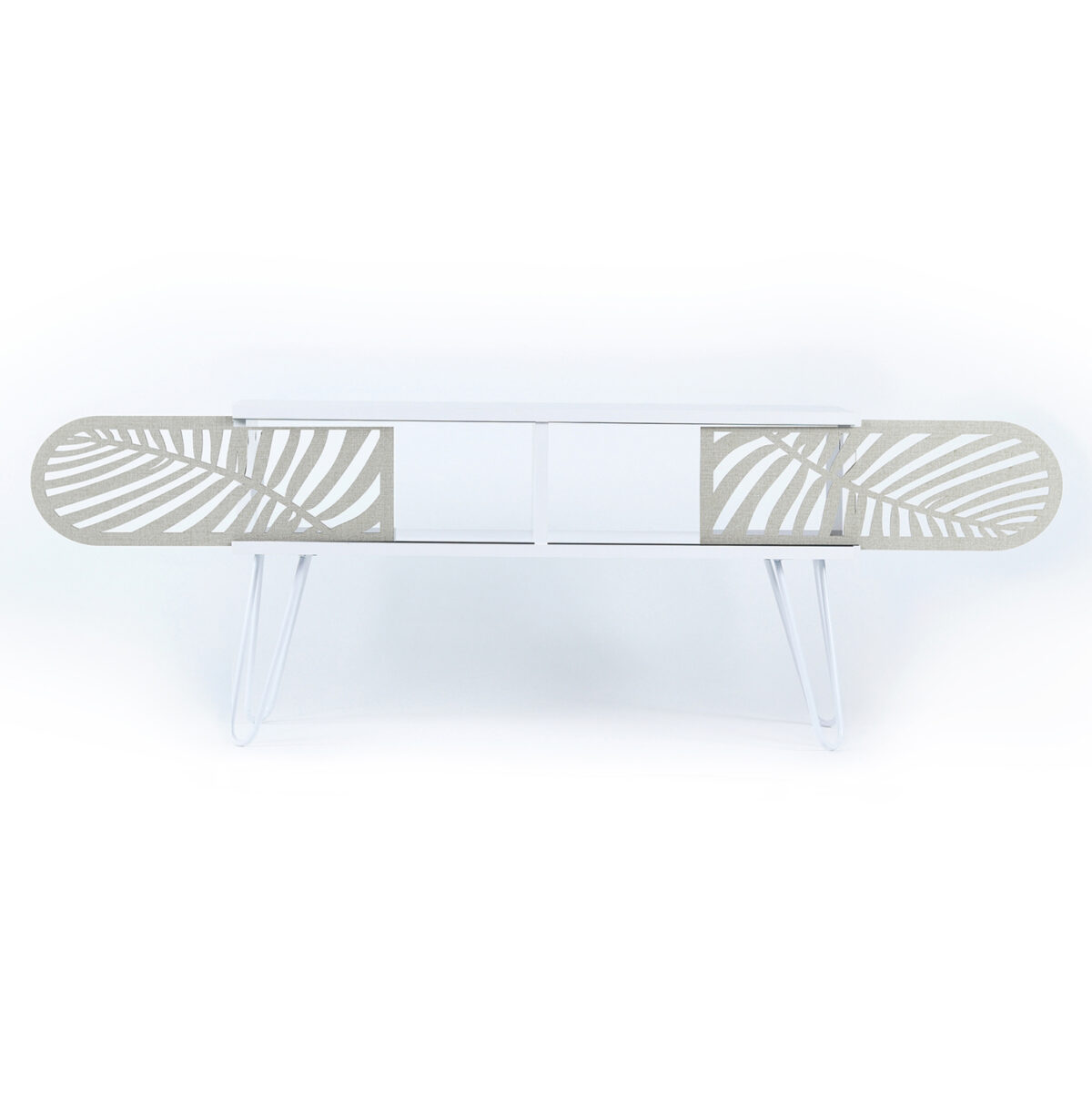 ΕΠΙΠΛΟ ΤΗΛΕΟΡΑΣΗΣ ΜΕΛΑΜΙΝΗΣ SILLIA HM9188.02 ΛΕΥΚΟ ΕΚΡΟΥ 106x30x48Y εκ. 5