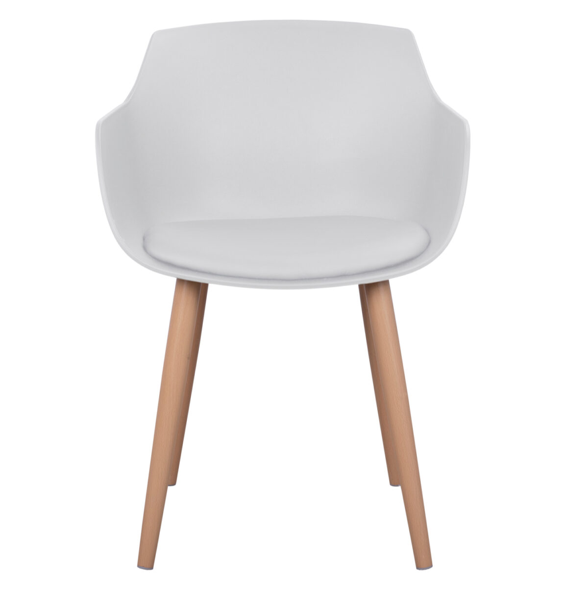 ΚΑΡΕΚΛΑ ΤΡΑΠΕΖΑΡΙΑΣ LUCIE HM8242.01 ΛΕΥΚΗ ΜΕ ΜΕΤΑΛΛΙΚΑ ΠΟΔΙΑ 56Χ57Χ80 ΕΚ 3