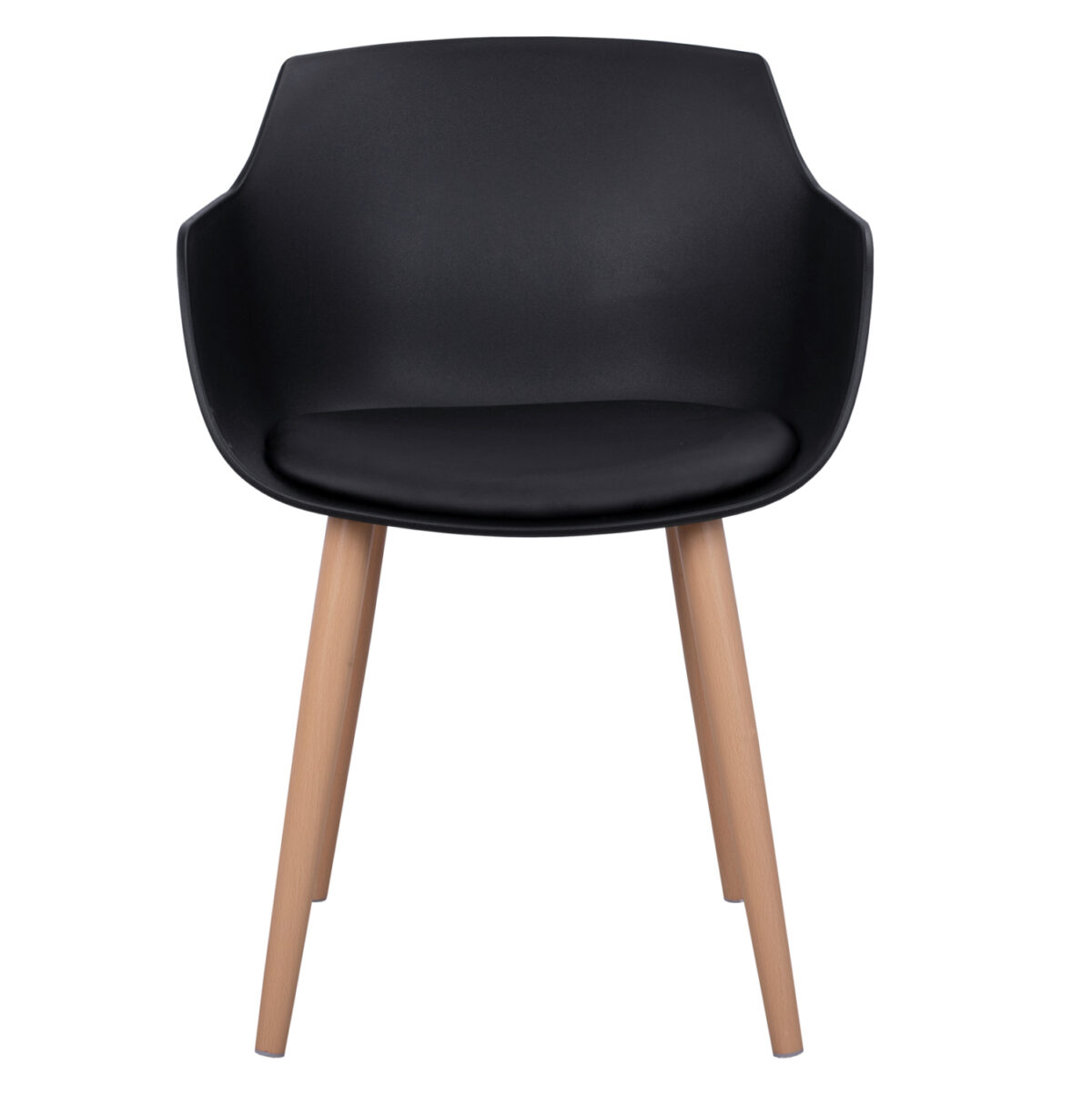 ΚΑΡΕΚΛΑ ΤΡΑΠΕΖΑΡΙΑΣ LUCIE HM8242.02 ΜΑΥΡΗ ΜΕ ΜΕΤΑΛΛΙΚΑ ΠΟΔΙΑ 56Χ57Χ80 ΕΚ 3