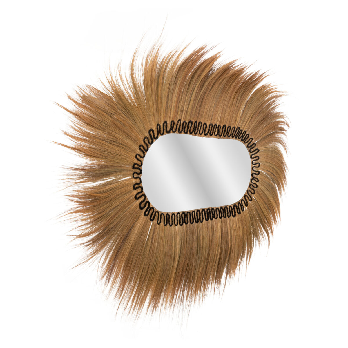 ΚΑΘΡΕΠΤΗΣ ΤΟΙΧΟΥ ΟΒΑΛ ΙΝΕΣ RAYUNG GRASS ΣΕ ΧΡΩΜΑ ΦΥΣΙΚΟ ΜΑΥΡΟ 110x5x160Yεκ.HM7803 3