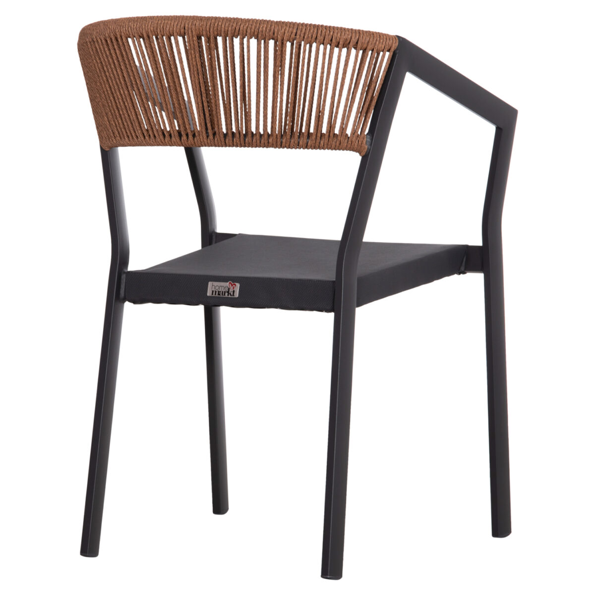 polythrona-aloyminioy-fb9589101-anthraki-4 ΠΟΛΥΘΡΟΝΑ ΑΛΟΥΜΙΝΙΟΥ HM5891.01 ΑΝΘΡΑΚΙ ΣΚΕΛΕΤΟΣ&TEXTLINE-ΜΠΕΖ RATTAN 56,5x58x79Υ εκ. 5