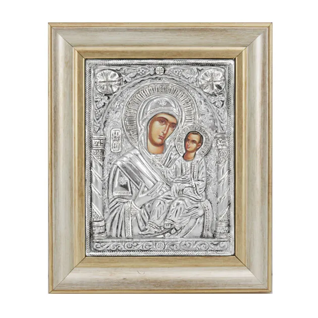 13-00-652 ΕΙΚΟΝΑ ΑΛΟΥΜΙΝΙΟΥ ΠΑΝΑΓΙΑ ΟΔΗΓΗΤΡΙΑ - 21.5x26.5cm 1