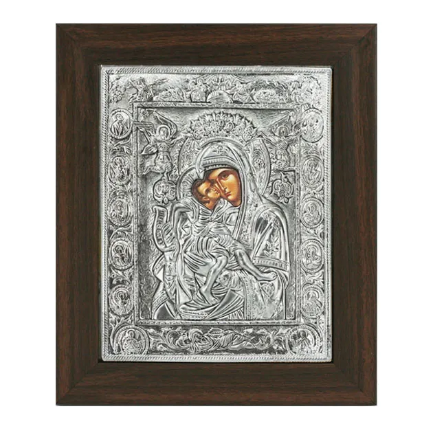 13-00-655 ΕΙΚΟΝΑ ΑΛΟΥΜΙΝΙΟΥ ΑΞΙΟΝ ΕΣΤΙ - ΜΕ ΜΠΟΡΝΤΟΥΡΑ - 23x28cm 1