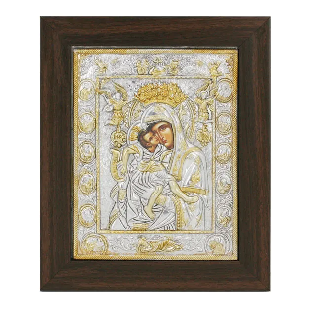 13-00-655X ΕΙΚΟΝΑ ΑΛΟΥΜΙΝΙΟΥ ΑΞΙΟΝ ΕΣΤΙ - ME ΜΠΟΡΝΤΟΥΡΑ ΚΑΙ ΧΡΥΣΟ - 23x28cm 1