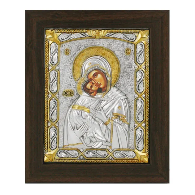 13-00-657X ΕΙΚΟΝΑ ΑΛΟΥΜΙΝΙΟΥ ΠΑΝΑΓΙΑ ΓΛΥΚΟΦΙΛΟΥΣΑ - ΜΕ ΧΡΥΣΟ - 23x28cm 1