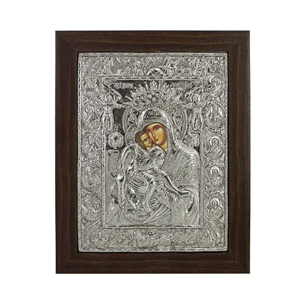 13-00-663S ΕΙΚΟΝΑ ΑΛΟΥΜΙΝΙΟΥ ΠΑΝΑΓΙΑ ΑΞΙΟΝ ΕΣΤΙ - 28x36cm 1